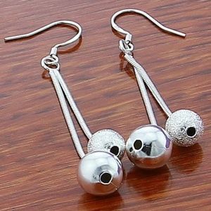925 Sterling Silver Drop Dangle Earrings